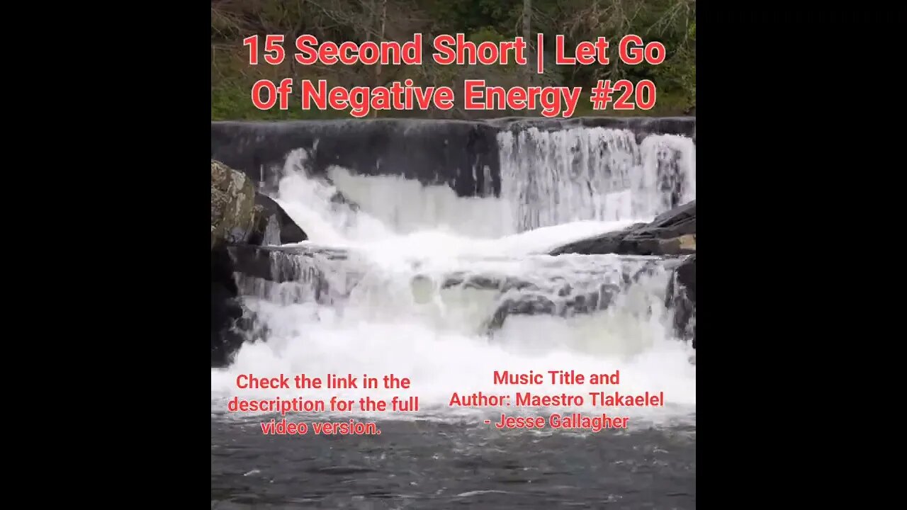15 Second Short Of Let Go Of Negative Energy | #meditation #shorts #shortsvideo #waterfall #20