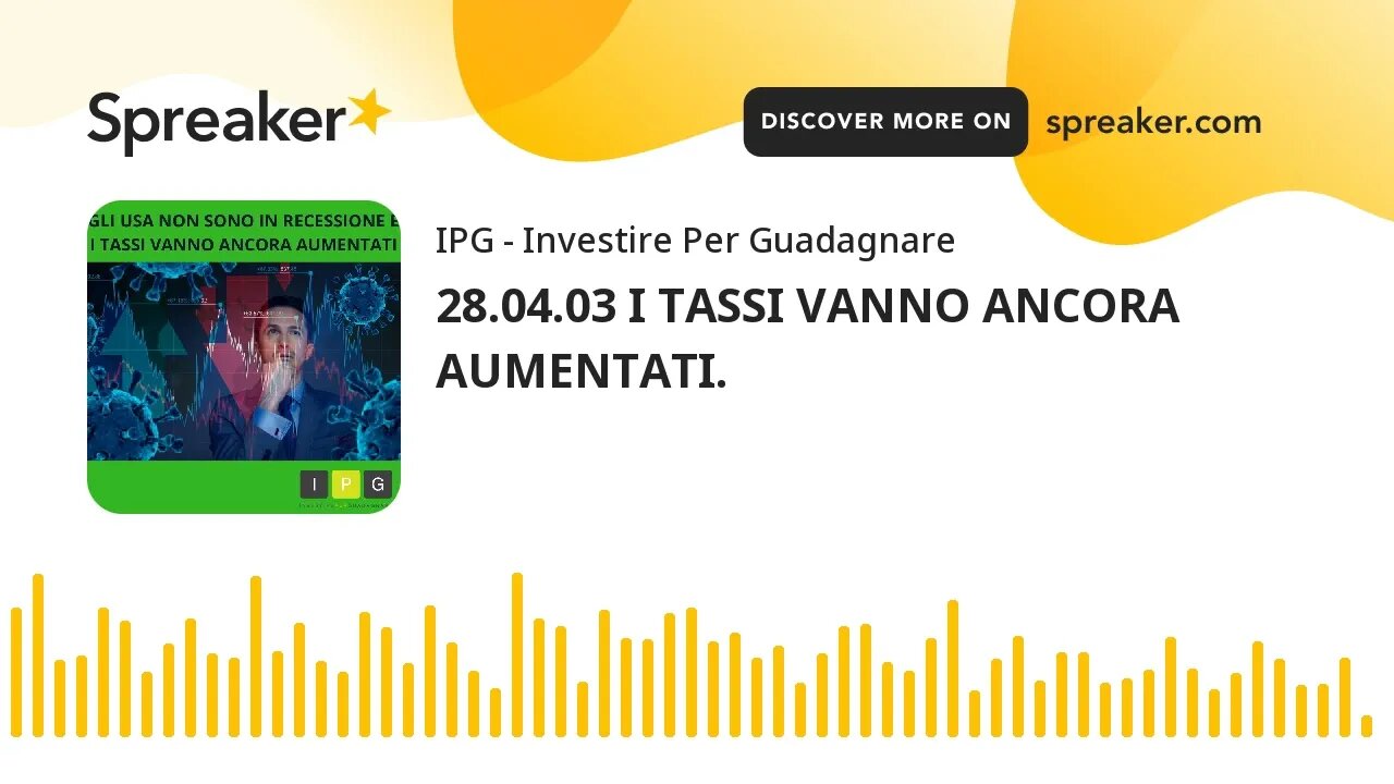 28.04.03 I TASSI VANNO ANCORA AUMENTATI.