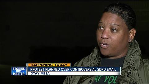 Protest planned over controversial SDPD email