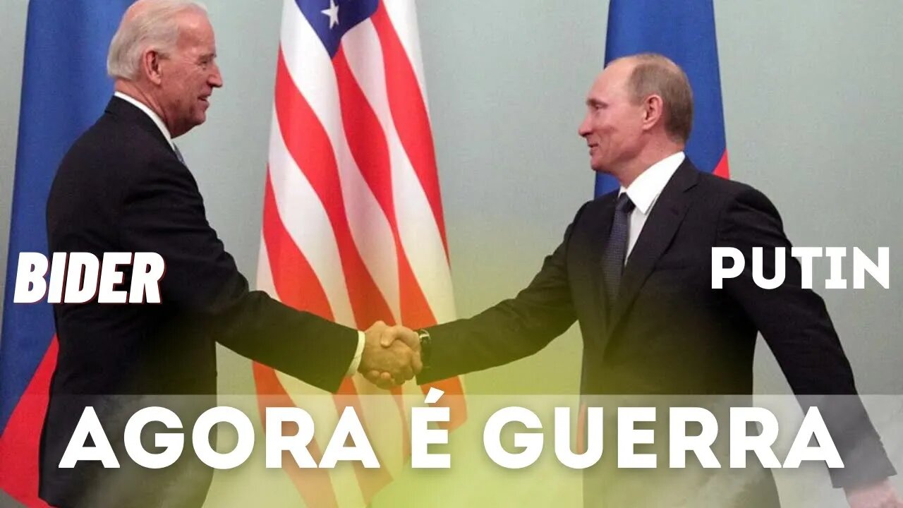 JOE BIDEN ATACA PUTIN AGORA É GUERRA