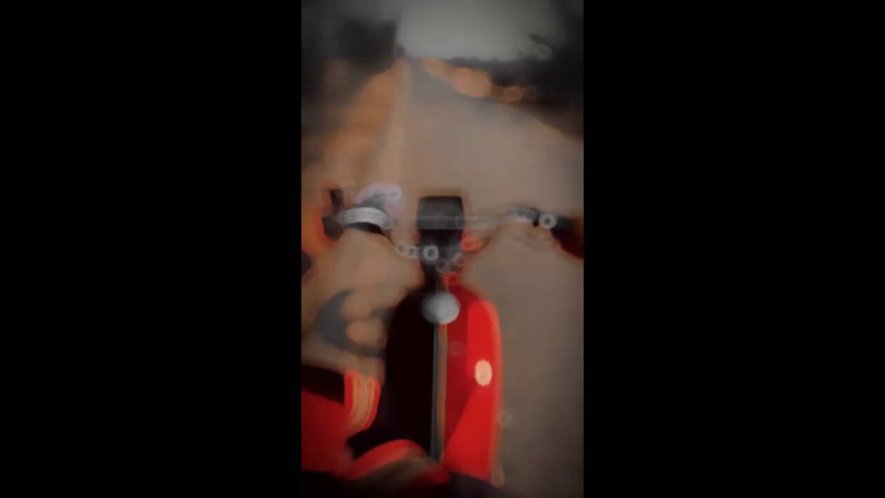 Bike ride on one wheel