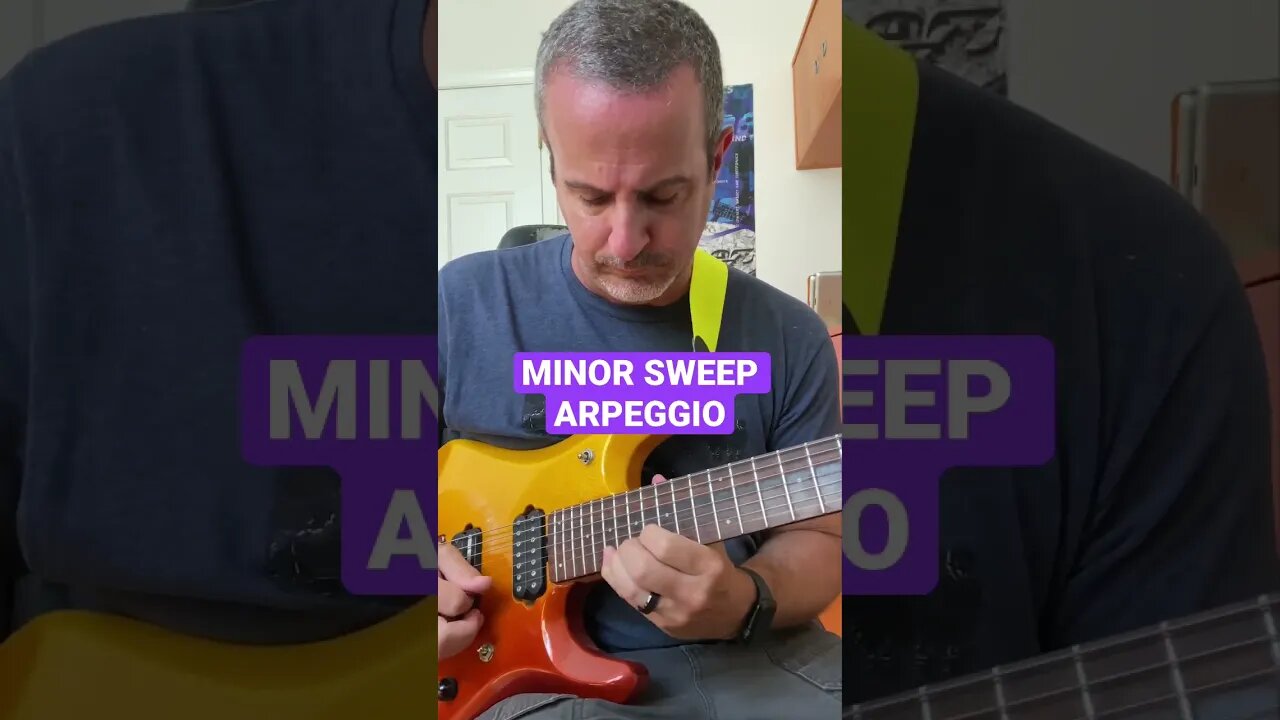 Minor sweep arpeggio! 🔥🎸🤘🏻