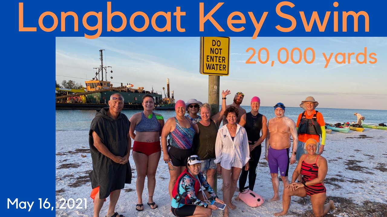 LONGBOAT KEY MARATHON SWIM, SARASOTA, 11+ miles