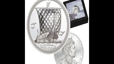 2022 2 OZ PROOF ISLE OF MAN SILVER NOBLE COIN (ULTRA HIGH RELIEF)