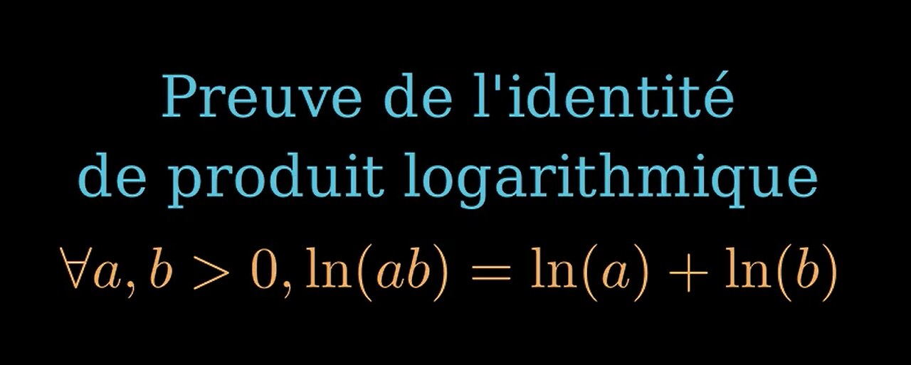 ln(a b) = ln(a) + ln(b)