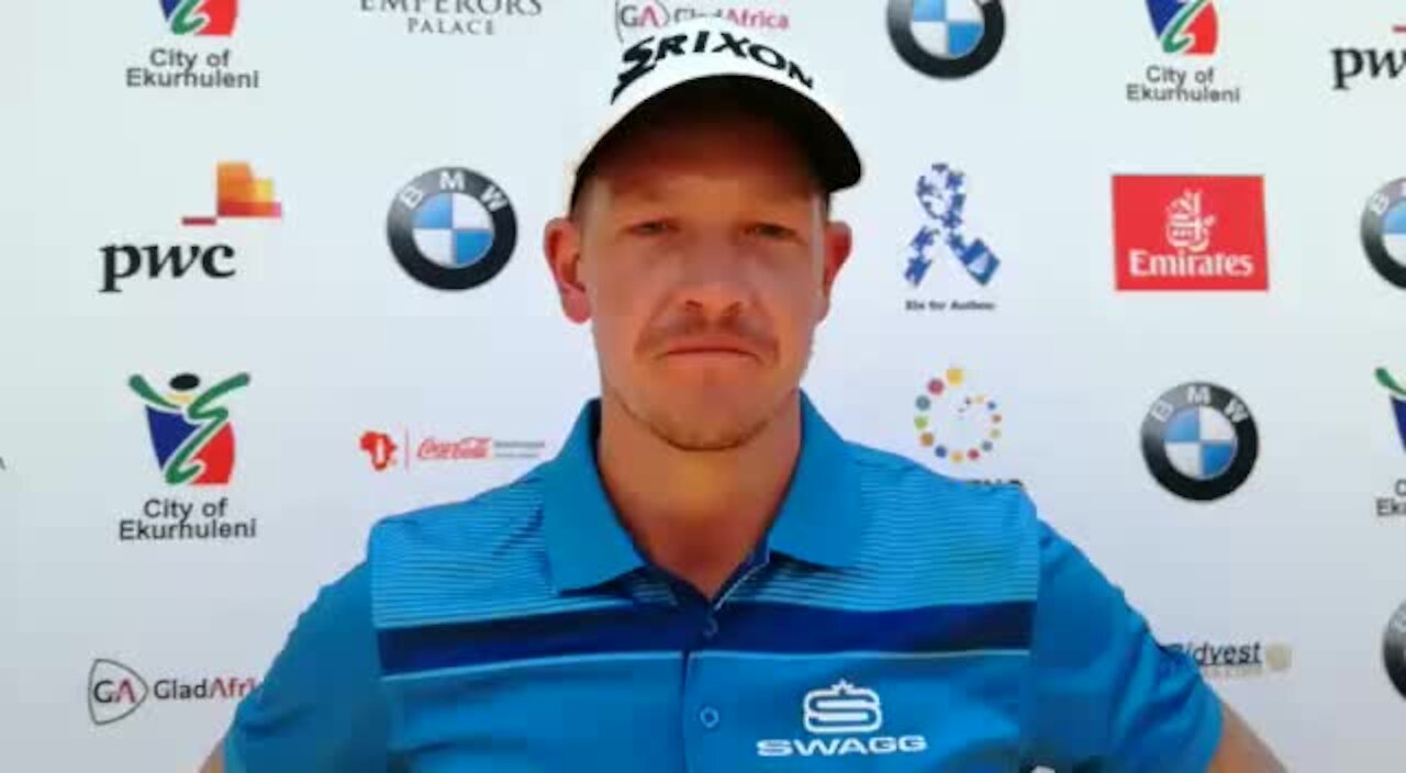 VIDEO-GOLF-SA-OPEN: Jacques Kruyswijk speaks about leading the SA Open (GQt)