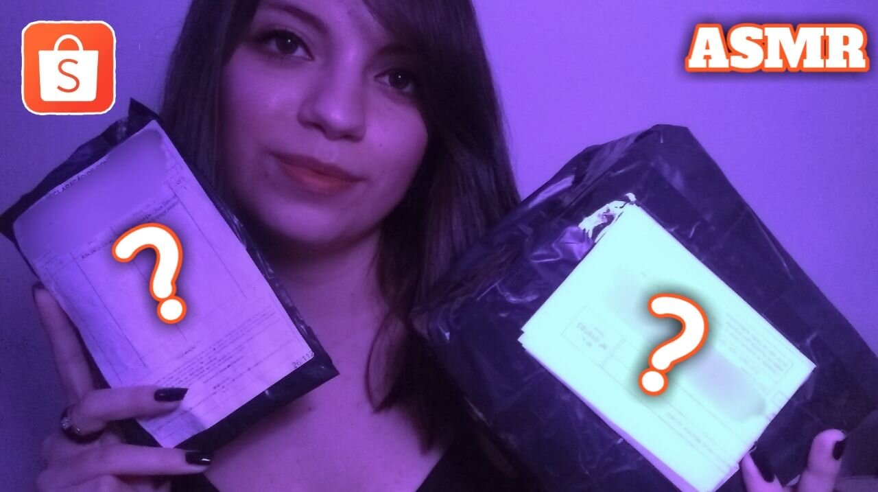 ASMR - Unboxing comprinhas da shopee