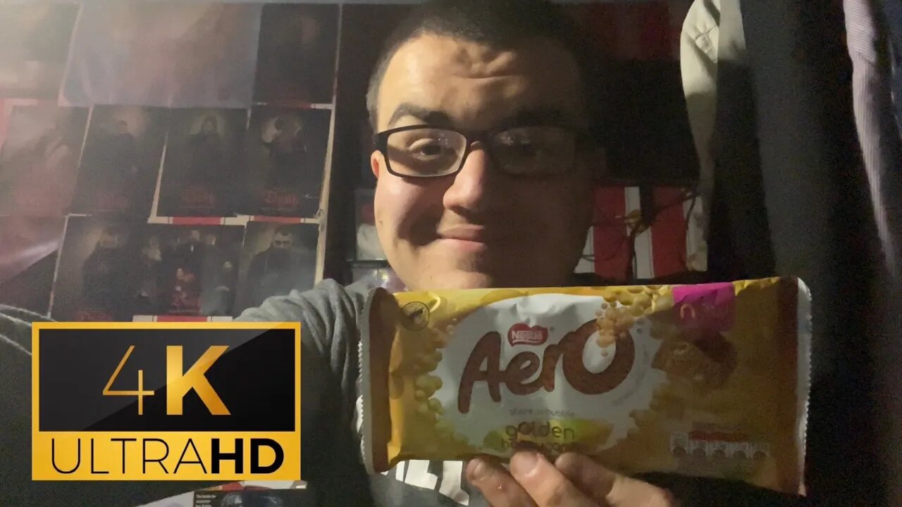 Trying Nestlé Aero Gold Honeycomb Flavour Bar!