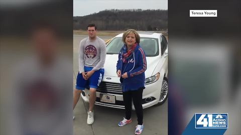 Teresa Young heads to Omaha to watch son play