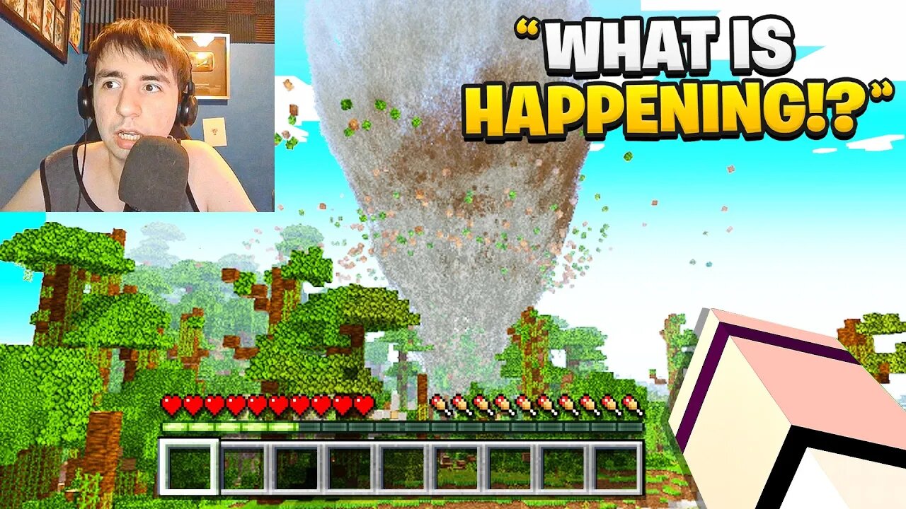 I Trolled With Tornado Mod! - Minecraft