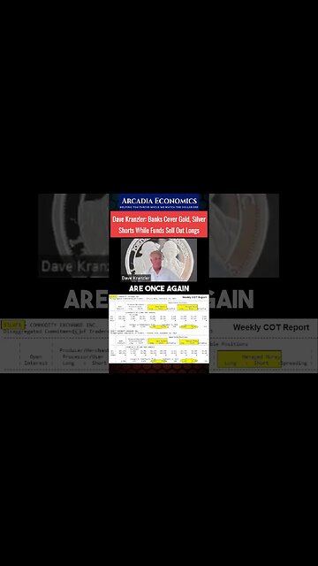 #DaveKranzler : Banks Cover #Gold, #Silver Shorts While Funds Sell Out Longs