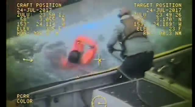 Fishing vessel captain rescues fellow crewmen