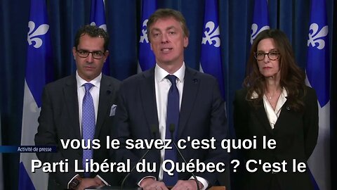 Qu'est-ce que le PLQ pour M. Tanguay ?