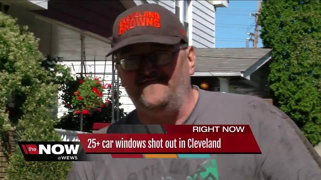 25+ car windows shot out in Cleveland overnight
