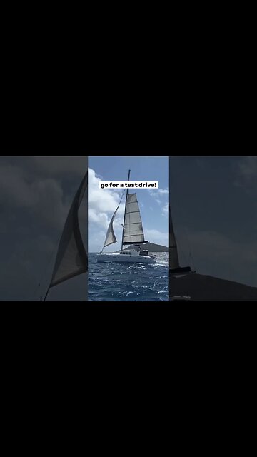 Time to Test Drive a Catamaran #shorts