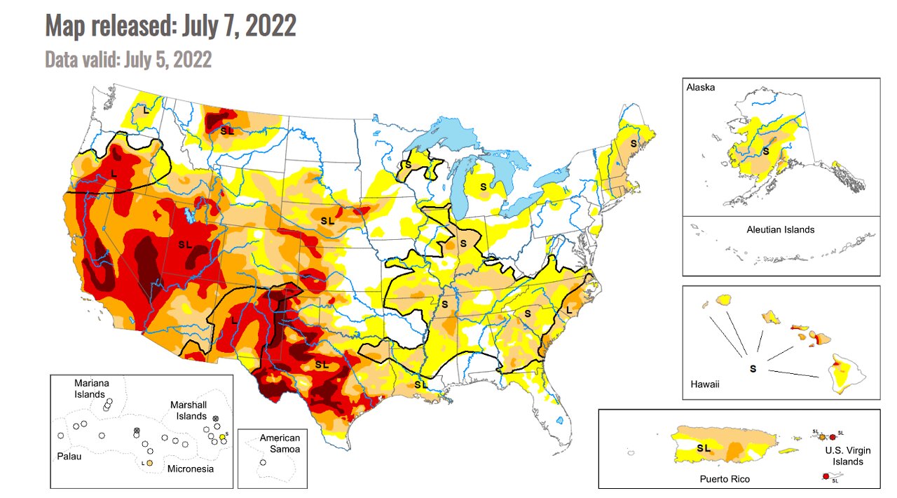 Pray For Rain! The Majority Of The US is Now In Some Level Of Drought