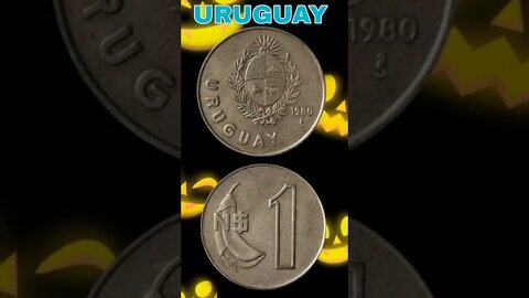 Uruguay 1 Nuevo Peso 1980.#shorts #coinnotesz