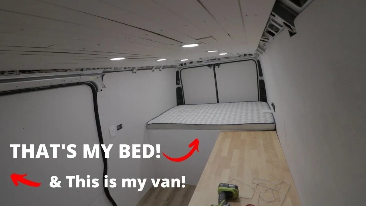 Installing a bed for VAN LIFE | VANLIFE build| StephenShreds