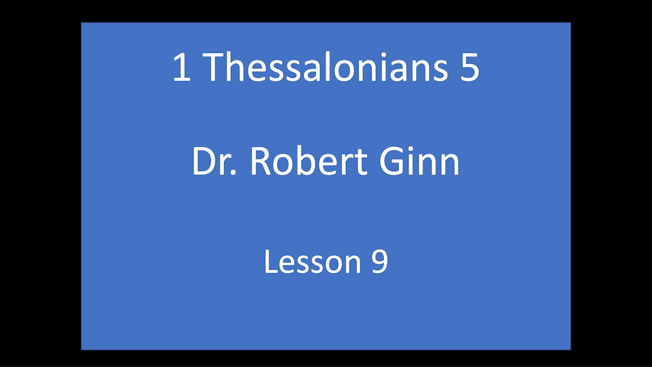 1 Thessalonians 5