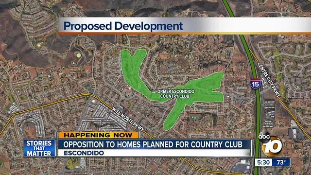 Opposition to homes planned for country club