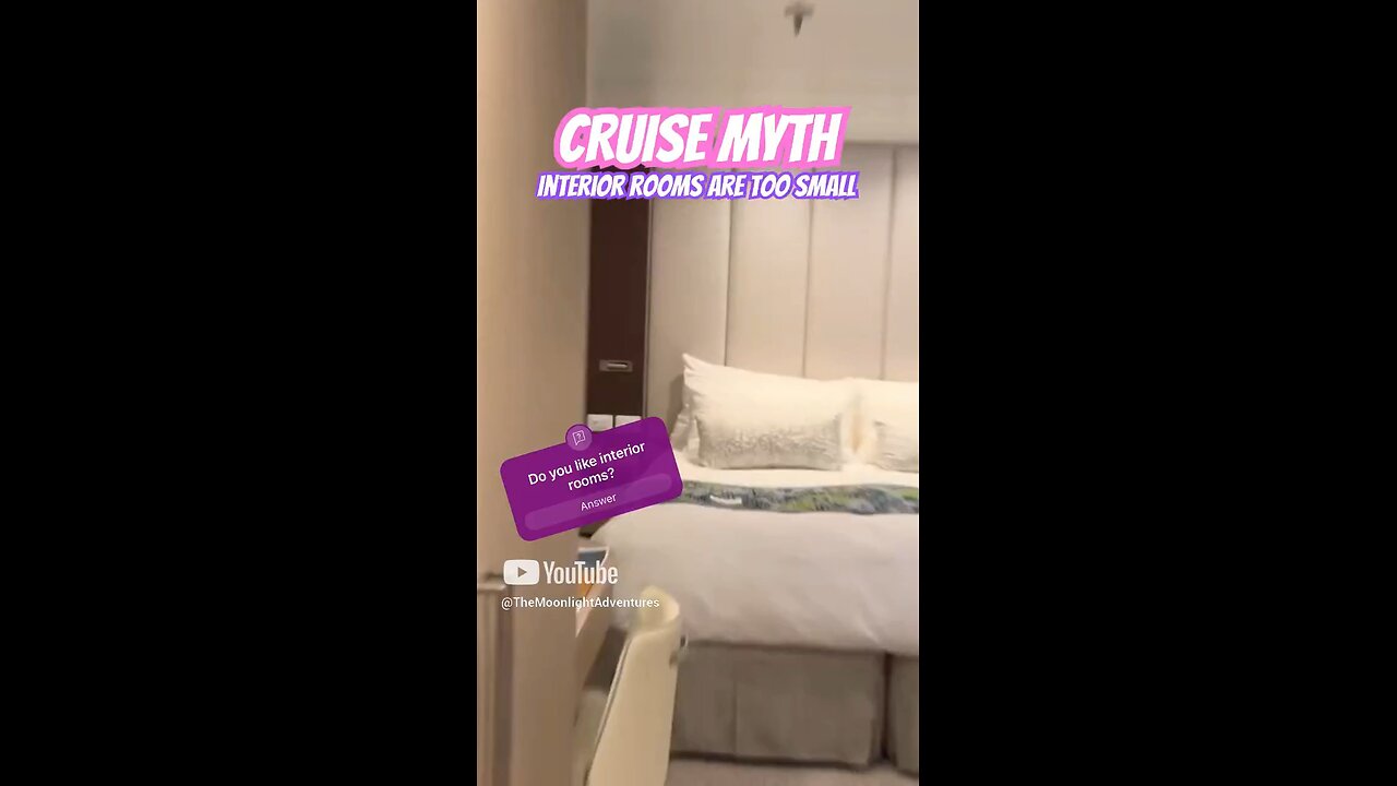 BUSTED CRUISE MYTH: Interior Rooms 🛳️🤷🏻‍♂️ #travel #cruise #shorts #myths #cruiseship