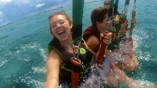 I went Parasailing! | and got Dragged in the Water!! | Whitney Bjerken