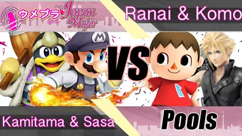 Kamitama & Sasagawa vs. Ranai & Komorikiri - Wii U Doubles Pools - Umebura Japan Major