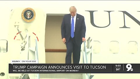 President Trump to hold rally in Tucson Monday