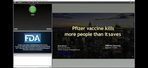 FDA Hearing Short Clip Hidden Revelation - 9.17.2021