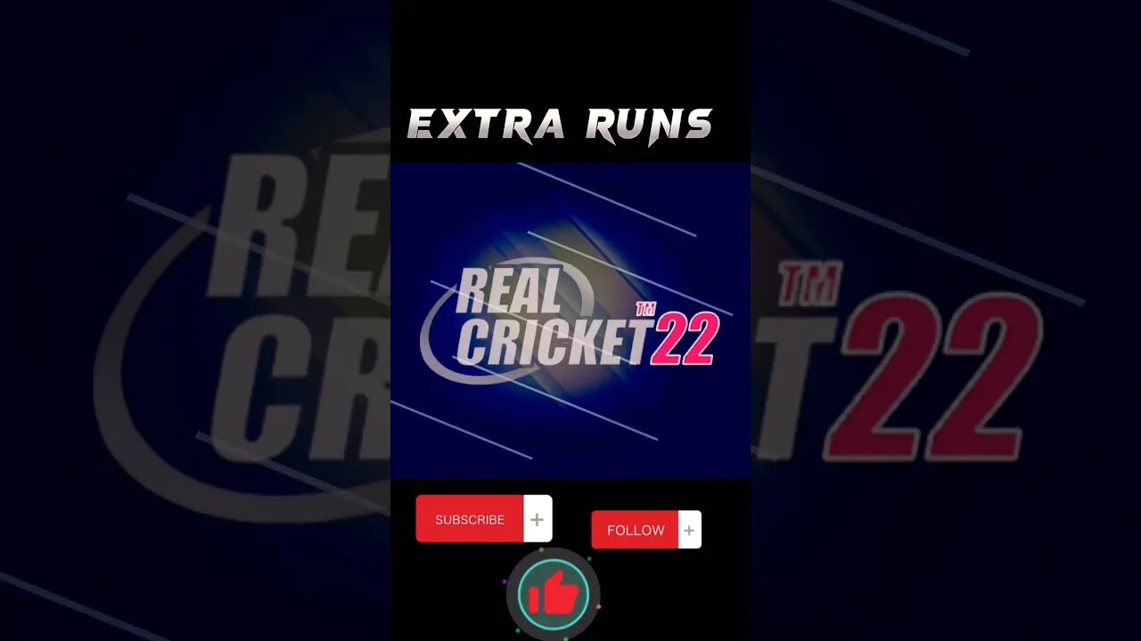 Extra runs in Real Cricket 22 Gameplay Best Android Cricket Game 🎯 #games #cricket #realcricket #ipl