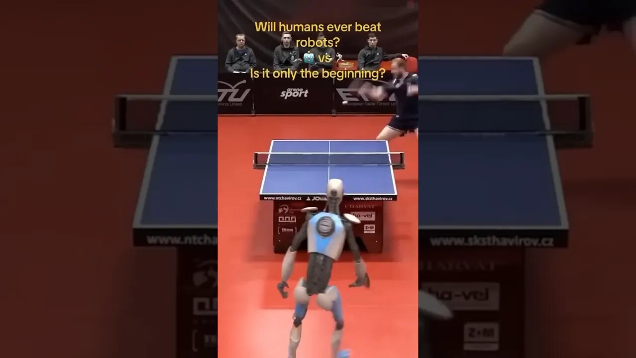 Human Vs AI Robot In Ping Pong Match! 😲