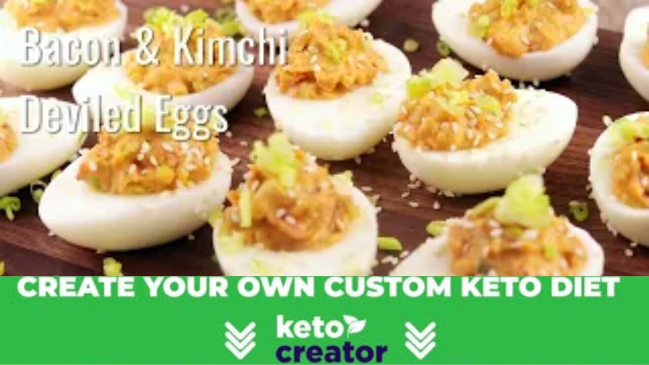 Bacon and Kimchi Deviled Eggs