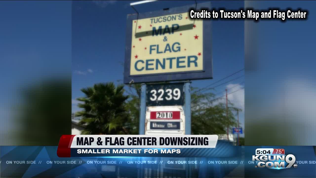 Downsizing Tucson Map and Flag Center