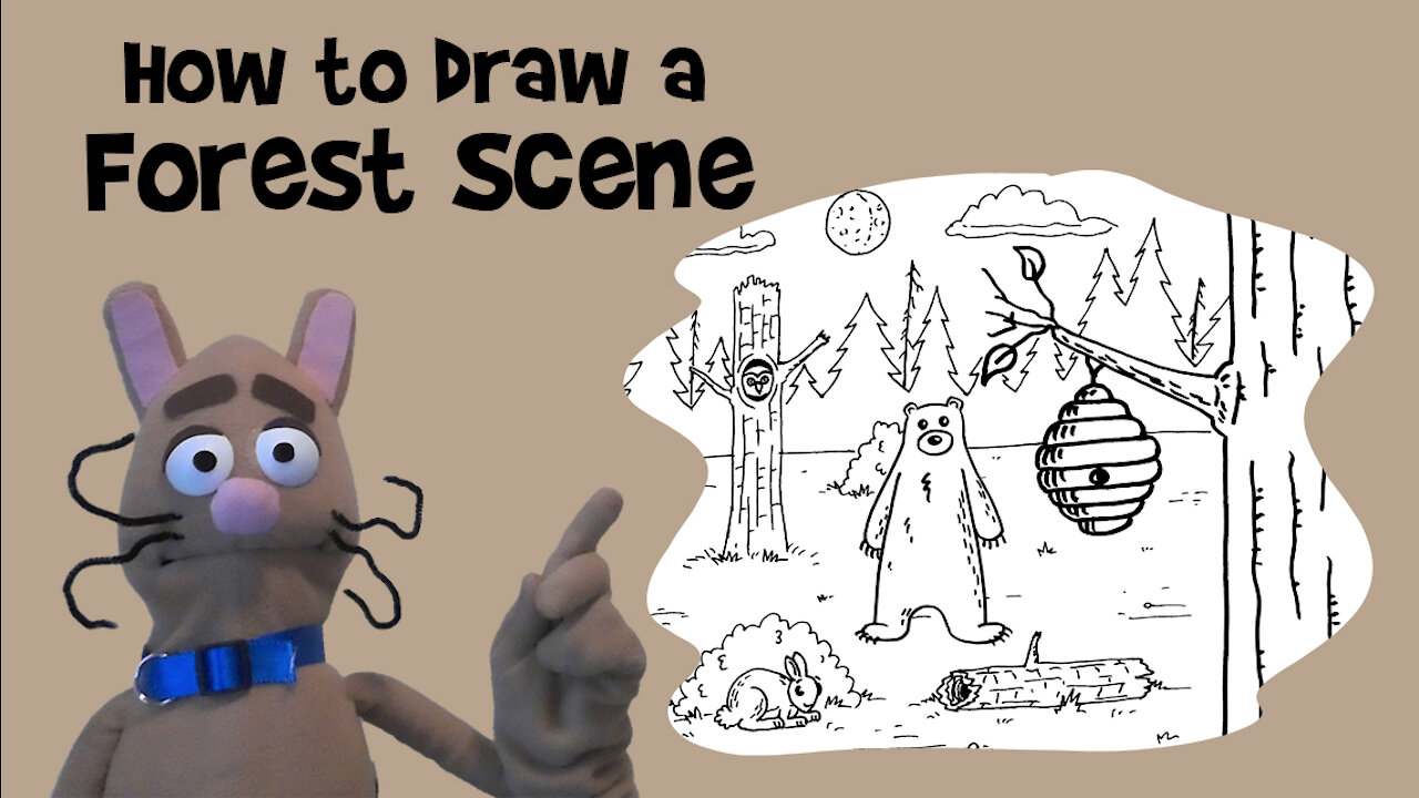 How to Draw a Forest Scene