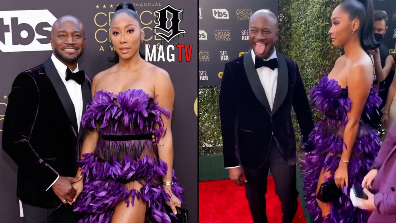 Taye Diggs Takes Apryl Jones To The Critics Choice Awards! 🥰