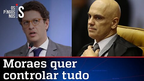 Alexandre de Moraes não quer largar caso de Ricardo Salles