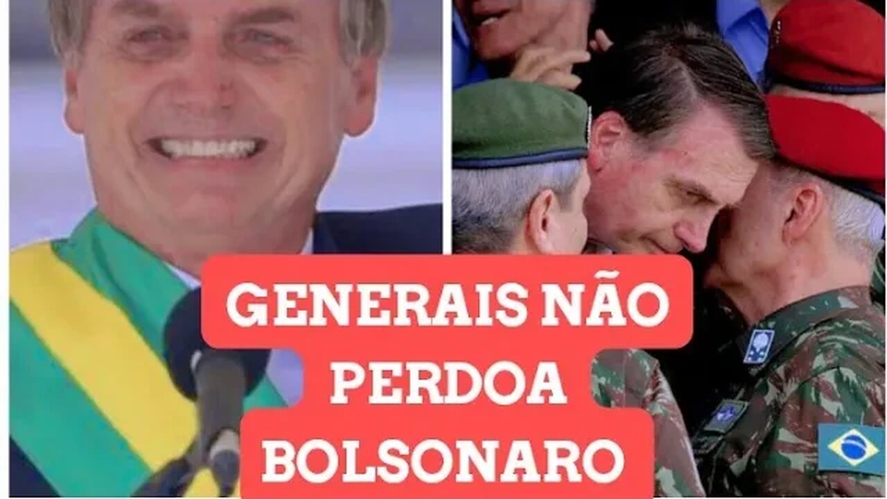 generais faz duras críticas a Jair Bolsonaro após viagem para os Estados Unidos