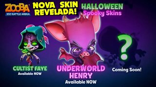 NOVA Animação Halloween Zooba NOVA SKIN do Henry REVELADA!