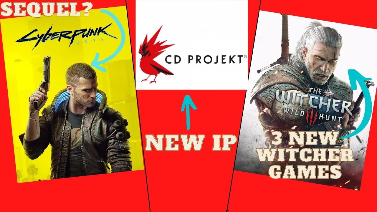 CD Project Working On A Cyberpunk 2077 Sequel And 3 New Witcher games #cyberpunk2077 #witcher3