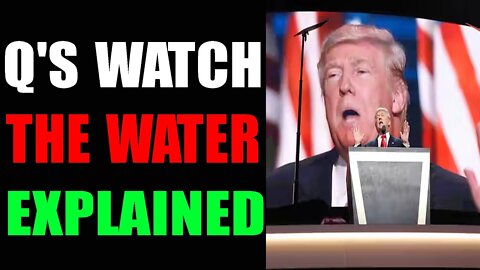 CHARLIE WARD EXPLAINS Q'S WATCH THE WATER! MASS POLITICAL ARREST OCCURING IN US!!