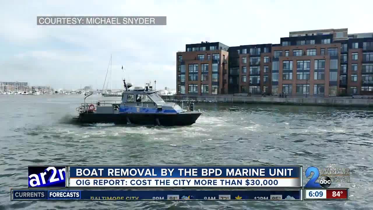 Boat removal botched by BPD marine unit