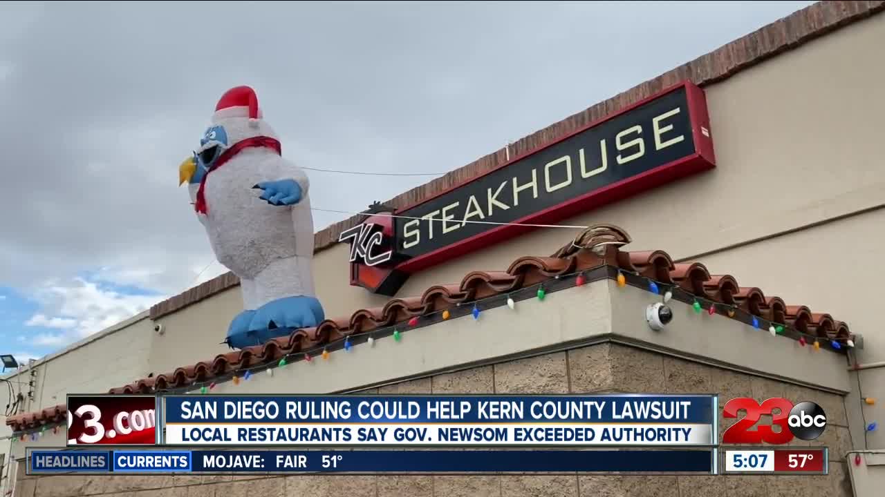 Kern County restaurants file lawsuit against state