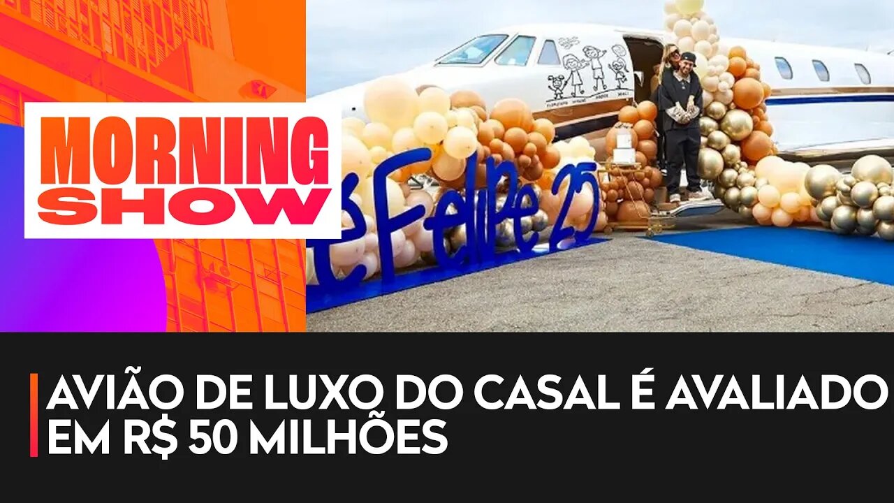 Virginia Fonseca chama padre para benzer jatinho de Zé Felipe
