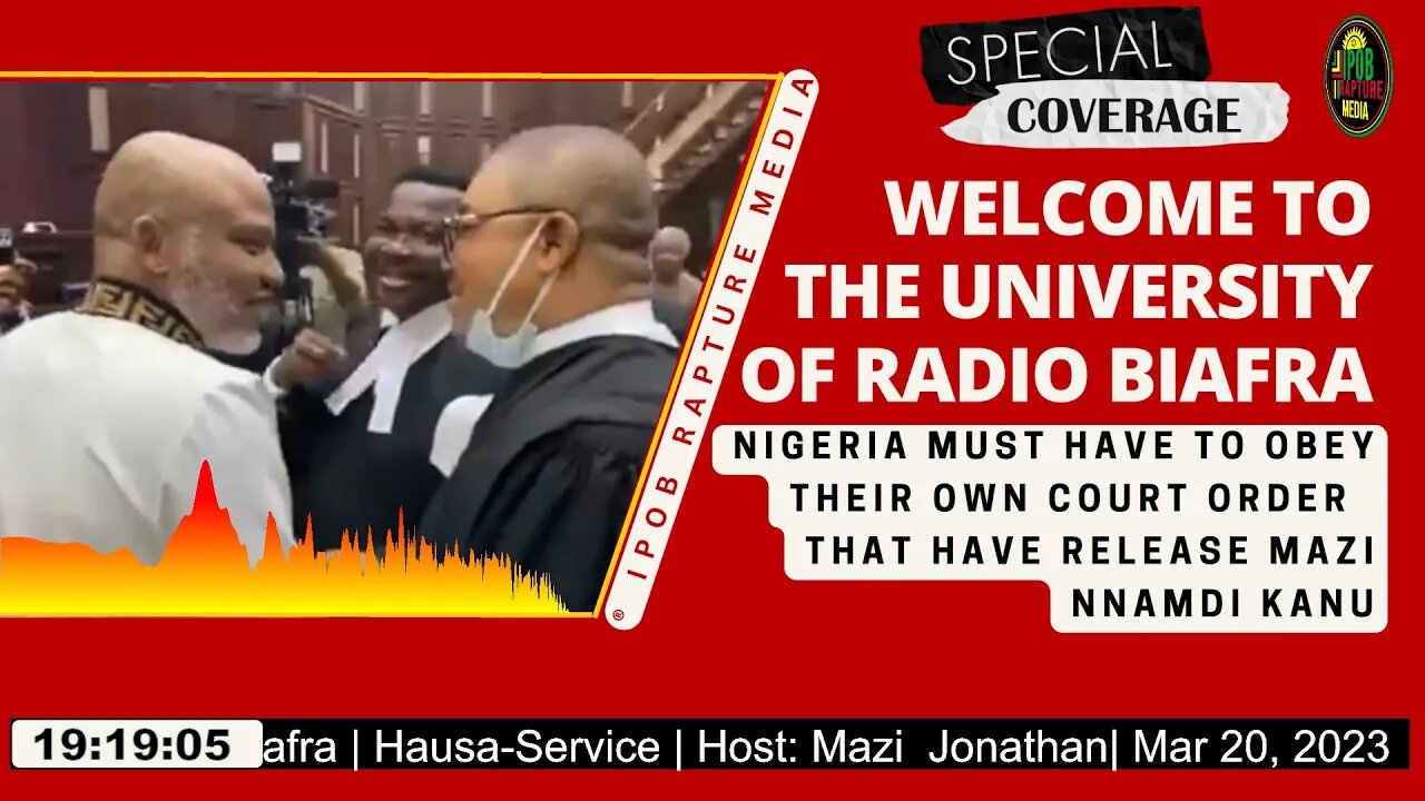 Welcome To The University Of Radio Biafra | Hausa-Service | Host: Mazi Jonathan| Mar 20, 2023