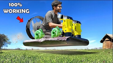 I Built a Real Hovercraft Using Fan - 100% Real