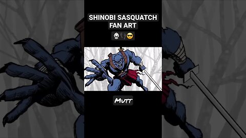 Shinobi Sasquatch fan art! ❤️ this character! #ninja #rap #goninjas #tmnt #bigfoot #cryptozoology