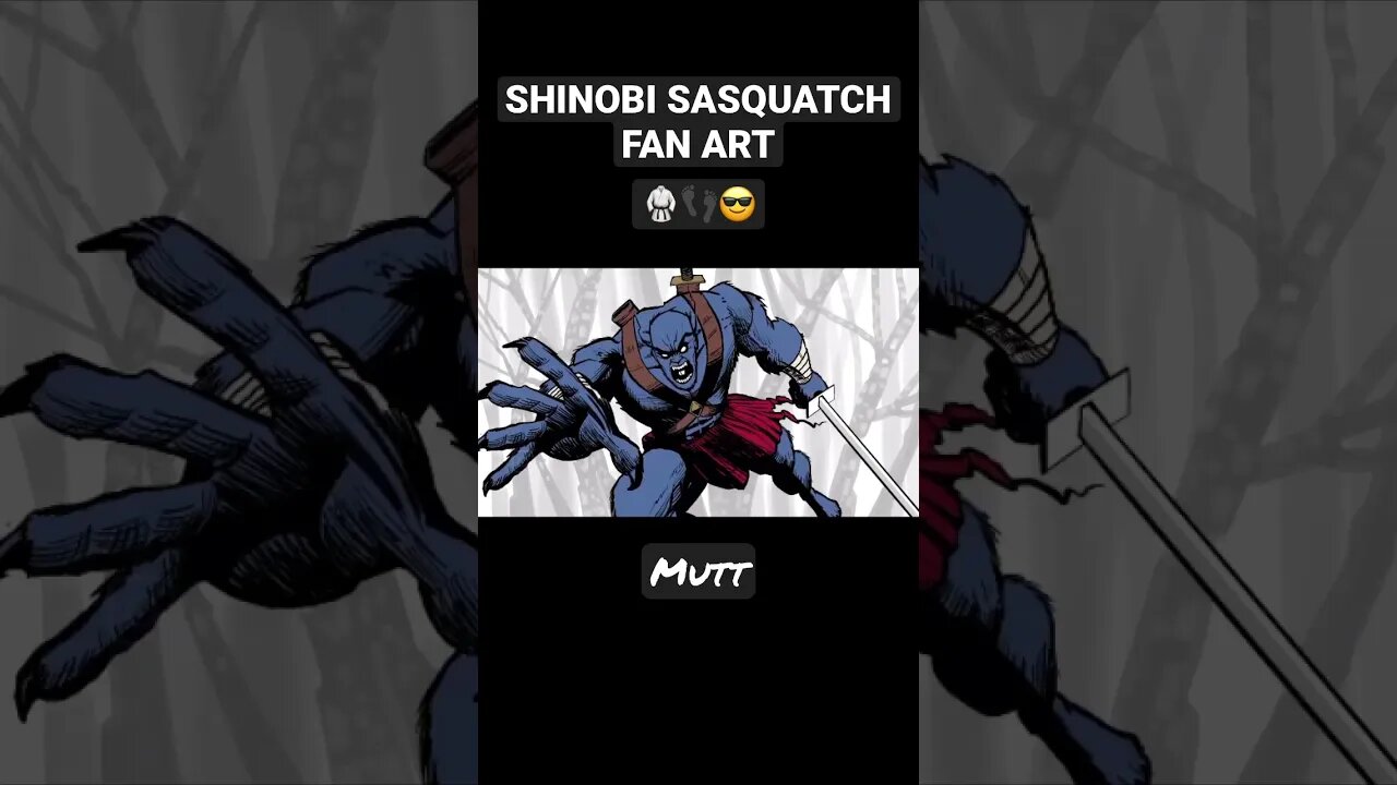 Shinobi Sasquatch fan art! ❤️ this character! #ninja #rap #goninjas #tmnt #bigfoot #cryptozoology