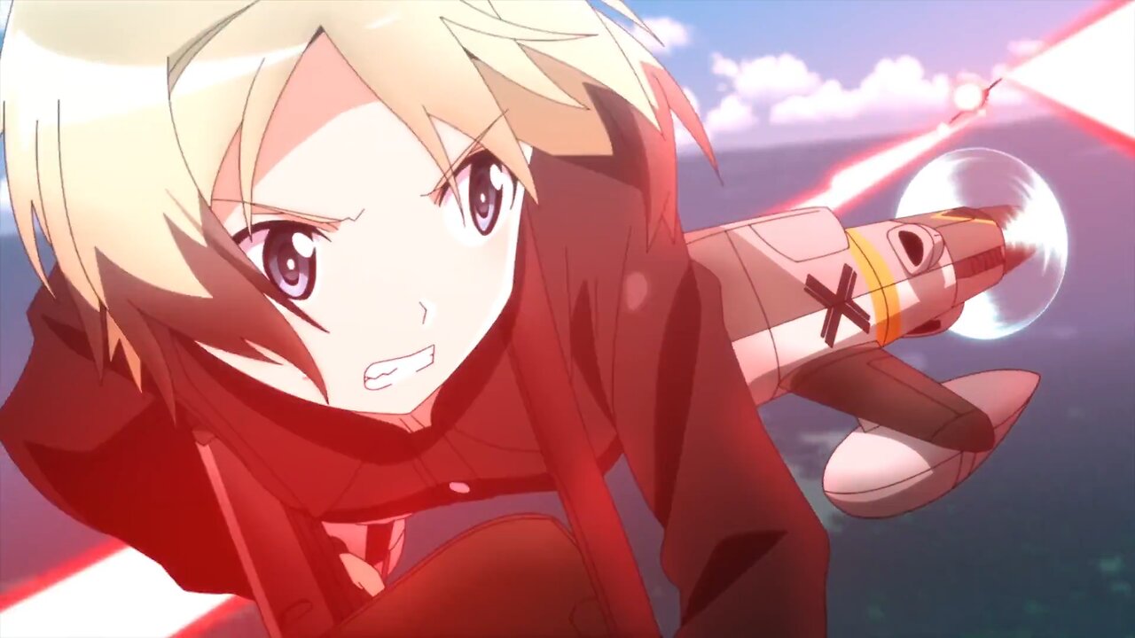 Strike Witches: Road to Berlin - Erica and Trude vs Neuroi