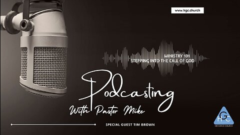 Podcasting With Pastor Mike - Ministry 101 Stepping Into The Call Of God