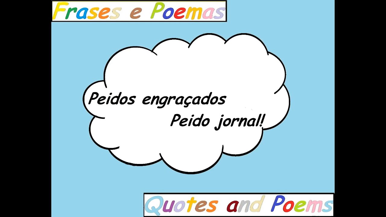 Peidos engraçados: Peido jornal! [Frases e Poemas]